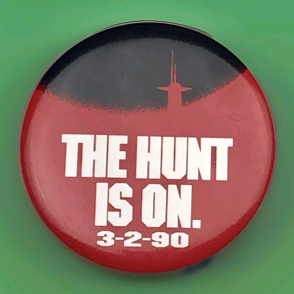 Paramount Promo Pin Button Vintage Movie Red October 1989 Collectible